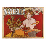 Mucha ~ Waverley Cycles 1898 Postcards