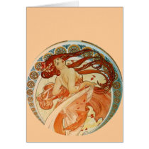 Mucha Woman cards