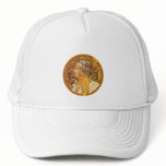 Mucha - Woman with Jewels - Vintage Art hats