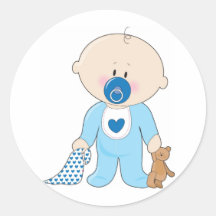 Muchacho de Soother del bebé Pegatina