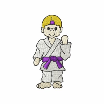 Muchacho del karate sudadera bordada Muchacho del karate sudadera bordada