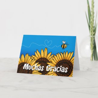 Muchas gracias (Spanish Thank you card) card