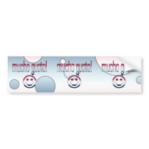 Mucho Gusto! America Flag Colors Pop Art Bumper Sticker