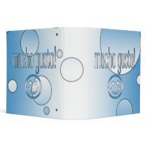 Mucho Gusto! Guatemala Flag Colors Pop Art 3 Ring Binder
