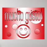 Mucho Gusto! Peru Flag Colors Pop Art Posters