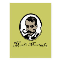 Mucho Mustacho - Zapata postcards