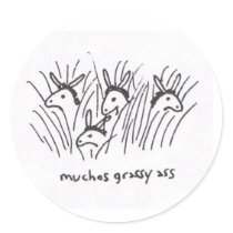Muchos Grassy Ass sticker