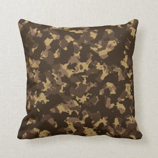 Mud Camo Throw Pillow Zazzle