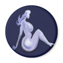 Mud Flap Big Babe Fridge Magnets