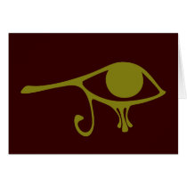 Mud Green Eye of Horus cards by JaZilla Mud Green Eye of Horus cards