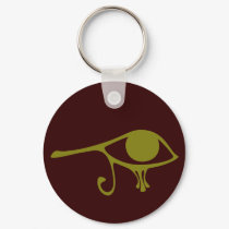 Mud Green Eye of Horus keychains by JaZilla Mud Green Eye of Horus keychains