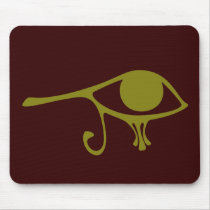 Mud Green Eye of Horus mousepads by JaZilla Mud Green Eye of Horus mousepads