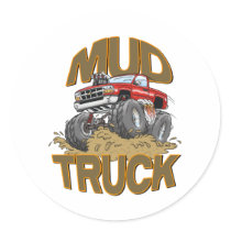 Mud Truck Chevy Stickers