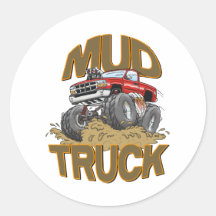 Mud Truck Chevy Stickers