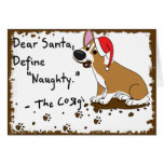 Muddy Christmas Corgi Cards
