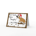 Muddy Christmas Corgi Christmas Card by MenagerieMayhem Muddy Christmas Corgi Christmas Card