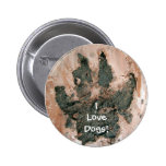 Muddy Dog Print 2 Button