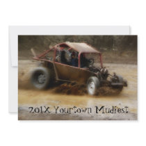 Muddy Mudfest Dunebuggy racing  event Custom Announcements