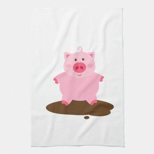 Muddy Pig Kitchen Towels Zazzle