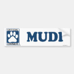 Mudi Blue Bumper Sticker