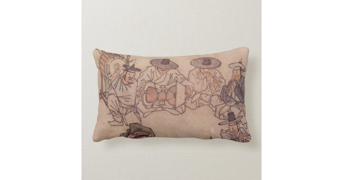 Mudong Danwon Korean Traditional Painting Pillow Zazzle