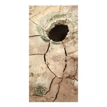 Mudpot or hole customized photo card