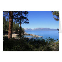 Muelle del punto del Zephyr del lago Tahoe Felicitacion
