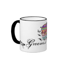 Muerte Day of the Dead Calaveras Groomsman Favor mugs