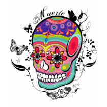 Muerte Day of the Dead Illustration t-shirts by jfarrell12 Muerte Day of the Dead Illustration t-shirts