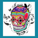 Muerte Day of the Dead Skull posters