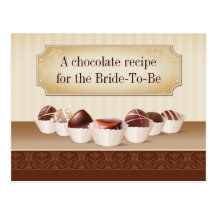 Muerte por receta del chocolate postal