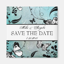 Muerte Sugar Skull Calaveras Save the Date magnets
