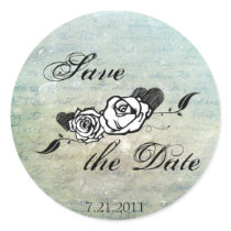 Muerte Sugar Skull Calaveras Save the Date stickers