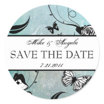 Muerte Sugar Skull Calaveras Save the Date stickers