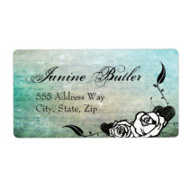 Muerte Sugar Skull Day of the Dead Calaveras Illus labels