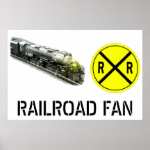 Muestra de la travesía de la locomotora y de ferro posters