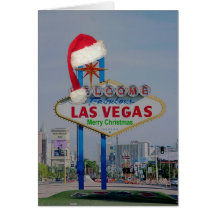 Muestra de Las Vegas con la tarjeta de las Felices