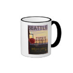 Muestra del mercado del lugar de SeattlePike y opi Taza De Café