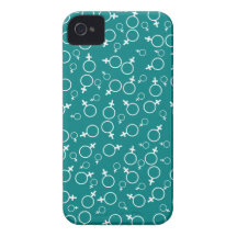 Muestra femenina del género (símbolo) de Venus - b iPhone 4 Case-Mate Protector