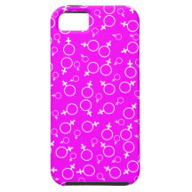 Muestra femenina del género (símbolo) de Venus - b iPhone 5 Case-Mate Carcasa
