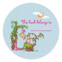 Muffin Girl Bookplate sticker