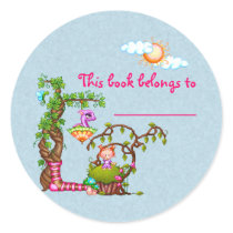 Muffin Girl Bookplate stickers