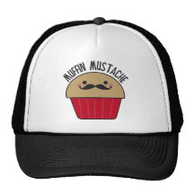 Muffin Mustache Mesh Hats