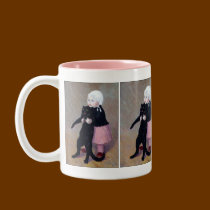 Mug:  A Small Girl with A Cat by Steinlen