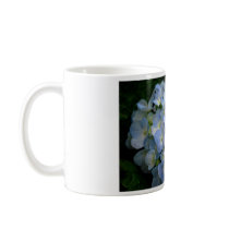 Mug-Blue hydrangea flowers