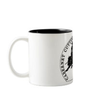 Mug Cabernet CHA Blanc Logo Noir by Cabernetboutique Mug Cabernet CHA Blanc Logo Noir