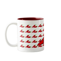 Mug - Chili Peppers by pawtraitart Mug - Chili Peppers
