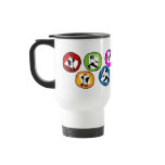 mug coffee martial arts karate kick