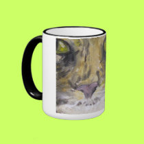Mug, Cup with Cat Art