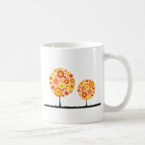 Mug - Flower Wishing Tree Orange